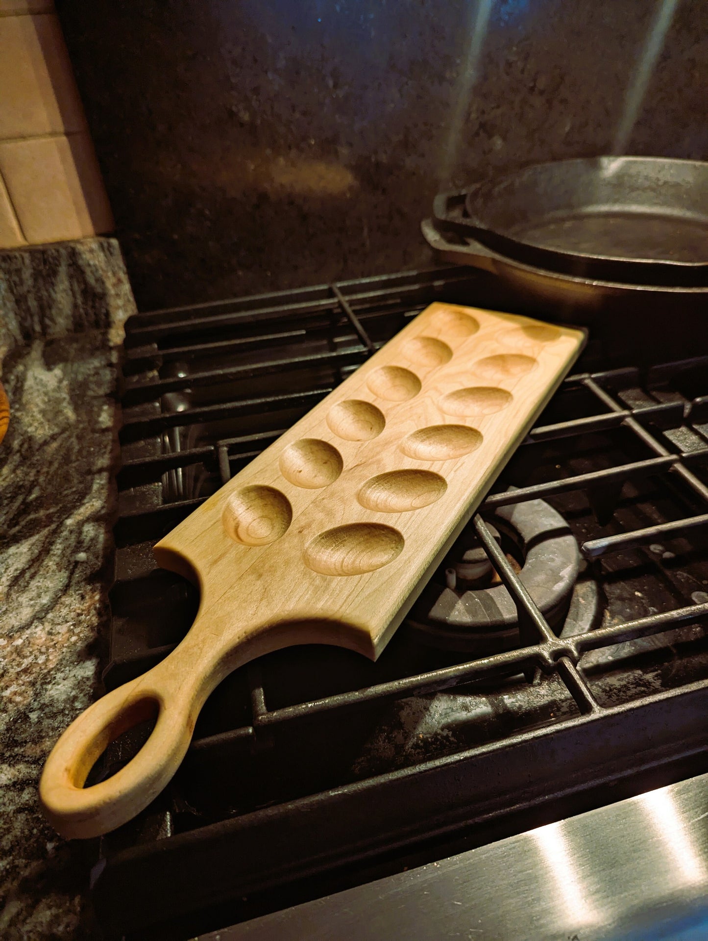 Custom Wood Carved Deviled Egg Tray Holder - 12ct/18ct/24ct