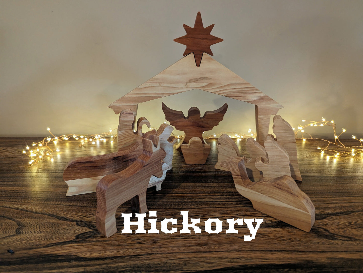 Custom Made Wood Nativity Scene