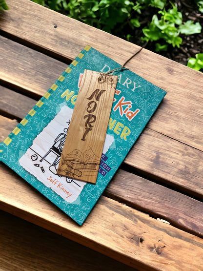 Personalized Wood Bookmark: Craft Your Story, One Page at a Time!