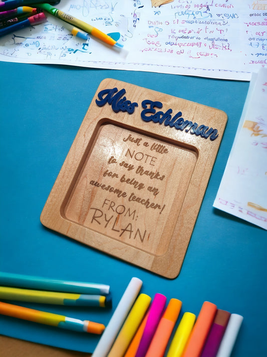 Organize in Style: Personalized Post-it Holder for Busy Teachers & Parents