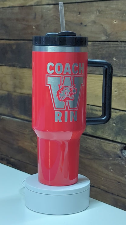 NEON Orange School Spirit 40oz Tumblers